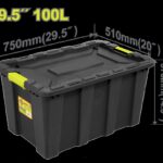 CAJA DE ALMACENAJE  PLÁSTICA 29.5" 100L DYLLU (DTTB331B)