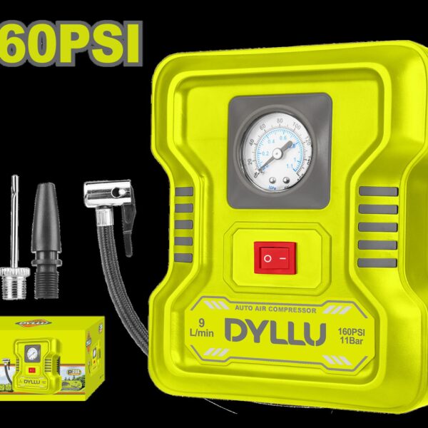 COMPRESOR MINI 12V 160PSI DYLLU (DTAAC501)