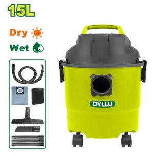 Aspiradora y Sopladora para Humedo y Seco 15L 1100W Incluye Accesosiros Dyllu (UDTVR1A15)