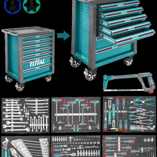 CAJA DE HERRAMIENTA CON 328 PZS INDUSTRIAL SUPER TOTAL (THPTCS73281)