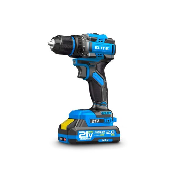 TALADRO ELITE PERCUTOR DE 1/2 INALAMBRICO 21V INCLUYE 2 BATERIAS 2 AH + CARGADOR (XID2160K)