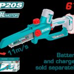 Sierra Mini Inalambrica 6"  20V Cargador Se Venden por Separado  Industrial  Super Total (TGSLI2066)