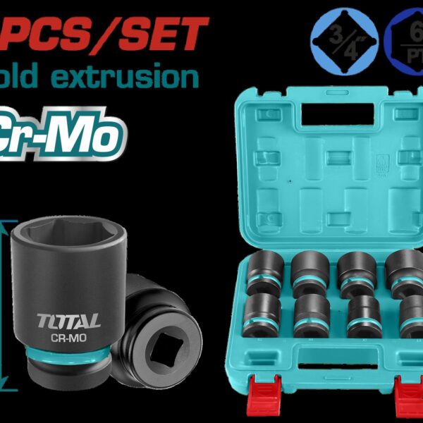 COPAS DE IMPACTO 3/4 JUEGO X 8 PZS 26 - 35 MM INDUSTRIAL SUPER TOTAL (THKISD34081)