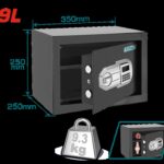 CAJA FUERTE DE SEGURIDAD CON CLAVE INTERCAMBIABLE (25X35X25)  SUPER TOTAL (TESF2501)