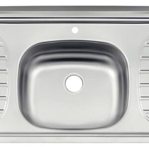 LAVAPLATOS ACERO/INOX 120X50 POCETA CENTRAL 1 HUECO TRAMONTINA (93434515)