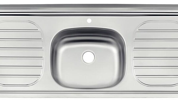 LAVAPLATOS ACERO/INOX 120X50 POCETA CENTRAL 1 HUECO TRAMONTINA (93434515)