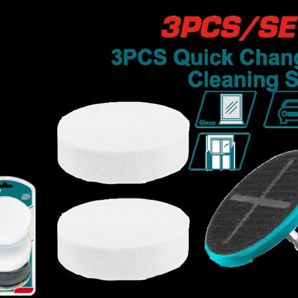 SET DE ALMOHADILLA PARA POLICHADORA (LANA-ALGODÓN) X 3 PZS INDUSTRIAL SUPER TOTAL (TAC35351)