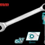 LLAVE MIXTA 8MM CR/V INDUSTRIAL SUPER TOTAL (TCSPA081)