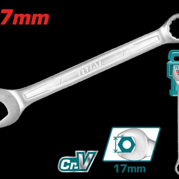 LLAVE MIXTA 17MM CR/V INDUSTRIAL SUPER TOTAL (TCSPA171)
