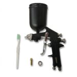 AEROGRAFO UDUKE PROFESIONAL  VASO DE 400 CC PISTOLA F75G NEGRA  (HT4082)