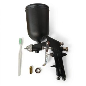 Aerografo Uduke Profesional  Vaso de 600 Cc Pistola F75G Negra (HT4083)