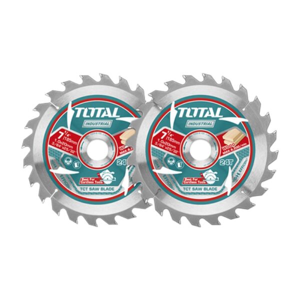 DISCO CORTE MADERA 7 1/4" JUEGO X 2 UNIDADES INDUSTRIAL  SUPER TOTAL (TAC2331853)