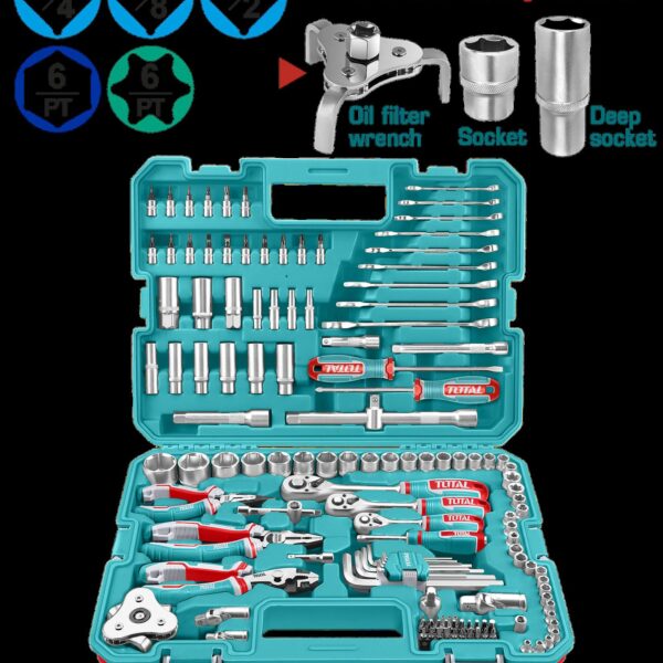 RACHE CON COPAS  1/2,1/4,3/8 X 135 PZS INDUSTRIAL SUPER TOTAL (THKTHP21356)