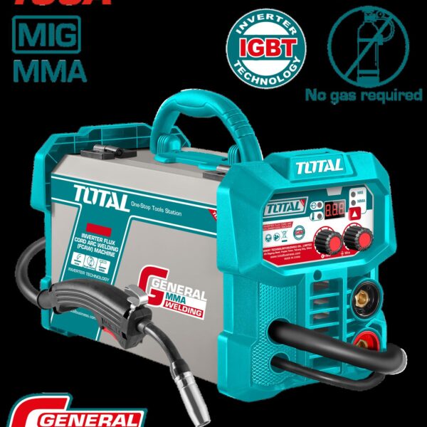 SOLDADOR INVERSOR DIGITAL 130A (MMA-MIG) 110-220V SUPER TOTAL (UTFC13018)