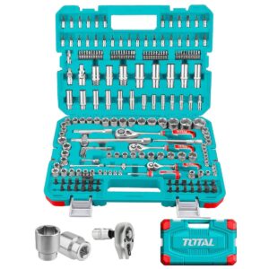 Rache con Copas  1/2,1/4,3/8 x 201 Pzs Industrial Super Total (THTS082016)