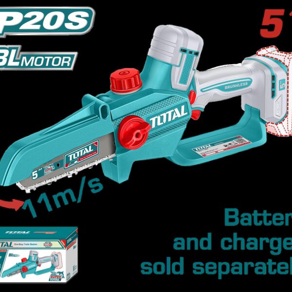 SIERRA MINI INALAMBRICA 5" 20V INDUSTRIAL BATERIA Y CARGADOR NO INCLUIDO TOTAL (TGSLI2056)