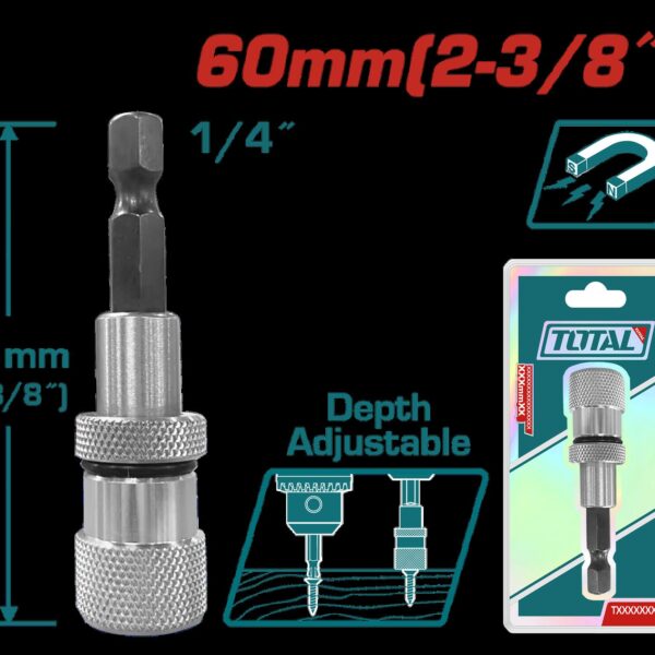PUNTA EXTENSION MAGNETICA PARA TALADRO  (1/4X2-3/8) TOTAL (TAC464601)