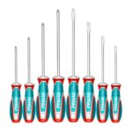 JUEGO DESTORNILLADORES X 8 PCS CROMO VANADIUM PUNTA IMANTADA INDUSTRIAL SUPER TOTAL (TKSDS0846)