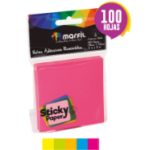 NOTAS ADESIVAS NEON MAFIL X100 UND 75X75