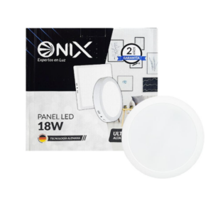 PANEL LED 18W REDONDO S/P LUZ DIA ONIX 110V (6500K) (ZFR541) Item: 8806B