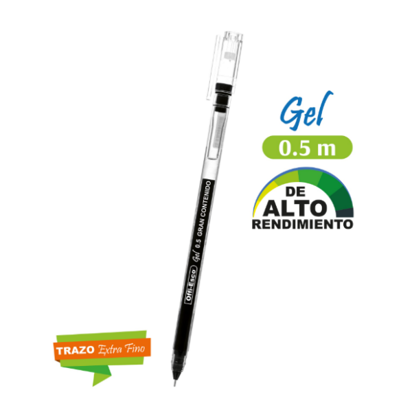 BOLIGRAFO GEL ROJO 0.5 mm OE-036