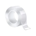 CINTA DOBLE FAZ TRANSPARENTE SILICONA 3/4" X 1M X 2MM UDUKE (HT4078)