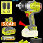 PISTOLA IMPACTO INALAMBRICA 3/4 20V 1280 NM INCLUYE 2 BATERIAS 20V (5.0AH) 1 CARGADOR  Y 2 COPAS 27,30 MM DYLLU (UDTCD1B128)