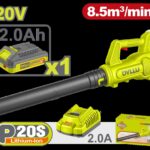 SOPLADORA INALAMBRICA 20V INCLUYE 1 BATERIA 20V ( 2.0AH ) Y CARGADOR DYLLU (UDTBLP521)