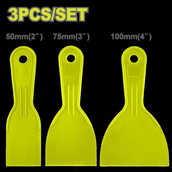 JUEGO DE ESPÁTULAS DE PLÁSTICO X 3 PZS (DTPT3133)