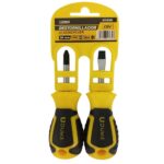 Juego Destornilladores x 2 Pzs Punta Imantada 1/4 x 1 1/2" (+)(-) Uduke (HT4130)