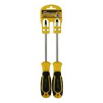 Juego Destornilladores x 2 Pzs Punta Imantada 3/16 x 5" (+)(-)  Uduke (HT4131)