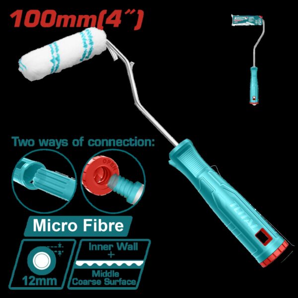 RODILLO FELPA 4" BLANCO MICROFIBRA SUPER TOTAL (THT85046)