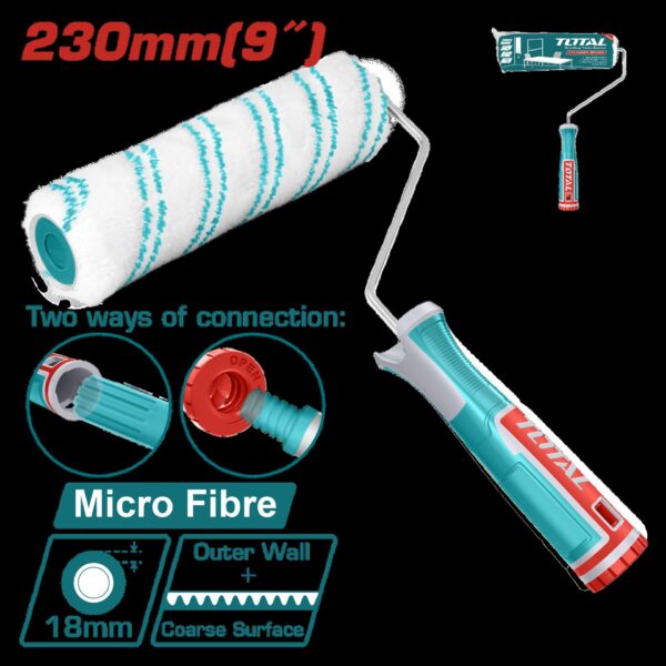 RODILLO FELPA 9" BLANCO MICROFIBRA INDUSTRIAL SUPER TOTAL (THT8593D)