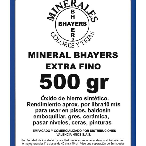 MINERAL AZUL BHAYERS CAJA 500GR