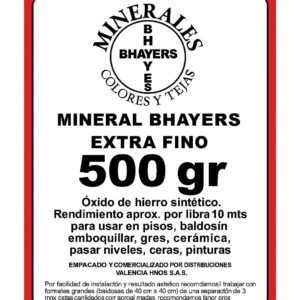 Mineral Rojo Bhayers Caja 500GR