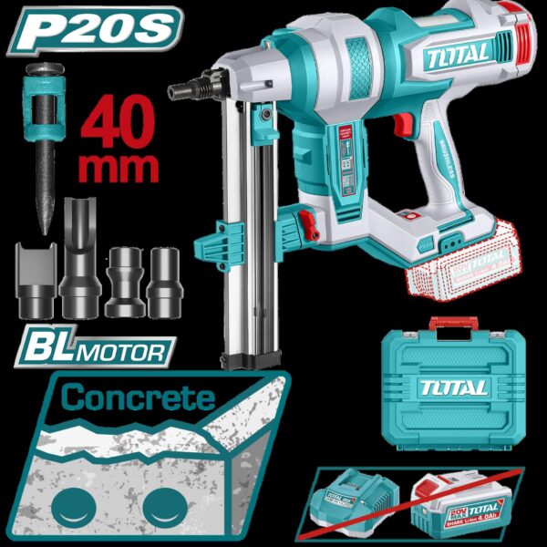 CLAVADORA INALAMBRICA CONCRETO 40MM 20V  (TCNLI9005)