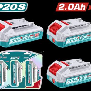 Kit de 3 Baterias 20V 2.0AH Industrial Ion Lithium  Industrial Super Total (TOSLI240311)