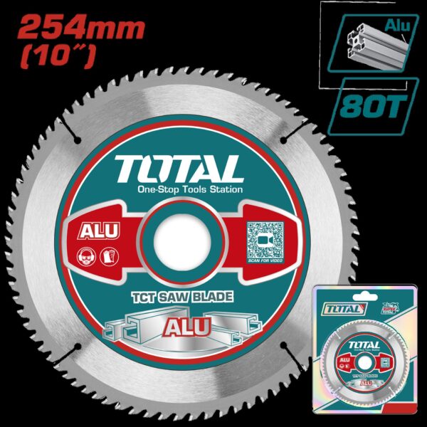 DISCO DE CORTE ALUMINIO 10 PARA INGLETEADORA (TS42182551- TS42182552) INDUSTRIAL SUPER TOTAL (TAC233728)