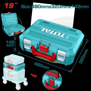 Caja Herramientas 19" Apilable Super Total (TPBXS102)