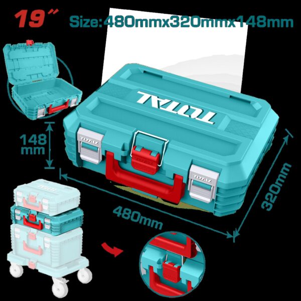 CAJA HERRAMIENTAS 19" APILABLE SUPER TOTAL (TPBXS102)