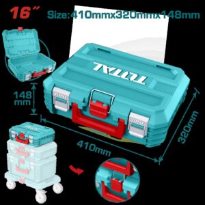 Caja Herramientas 16" Apilable Super Total (TPBXS101)