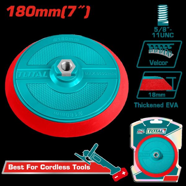 DISCO DE PP-EVA CON VELCRO 7" PARA POLICHADORA SUPER TOTAL (UTAC18051)