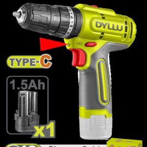 Taladro Inalambrico Percutor 3/8" 12V 20NM Incluye 1 Bateria 1.5 AH Dyllu (DTCDS5681)