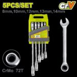 Llave Mixta 8 - 14 MM con Rache Juego x 5 Pzs Dyllu (DTSP4205)