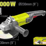 Pulidora 9" Industrial 2000W 120V Dyllu (UDTAG852001)