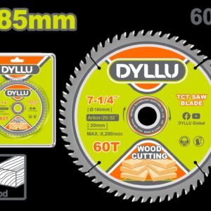 Disco Corte Madera 7-1/4" x 60T Dyllu (DTTC1K03)