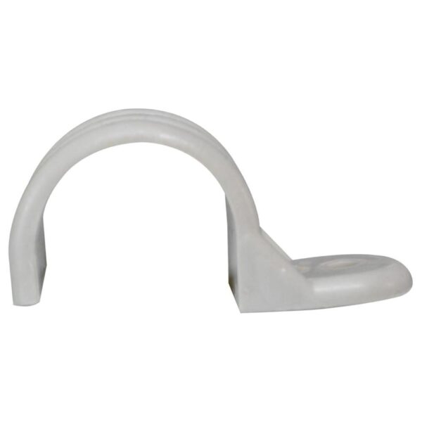 GRAPA PLASTICA BLANCA 3/8 TRASPARENTE  (PARA MANGUERA NAVIDEÑA) (PRECIO POR UNIDAD)