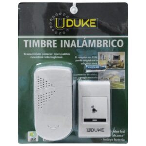 TIMBRE INALAMBRICO ENERGIA UDUKE FRECUENCIA EXCLUSIVA (ALCANCE ENTRE 30 Y 150 MTRS) (HT60121) REF: 9458