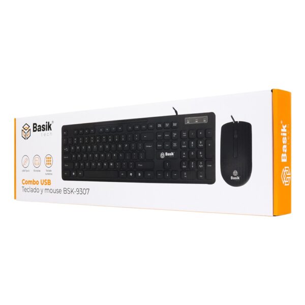 COMBO USB TECLADO Y MOUSE BSK 9307 RO2174 Ref; 80412