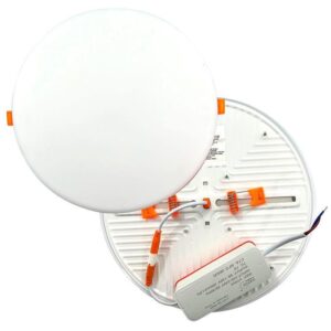 Panel LED 18W Redondo Incrustar sin Marco Luz Dia 6400K Frameless (24071)